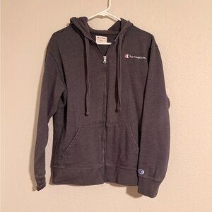 Champion Dark Gray Zip-Up Hoodie